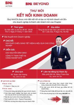 KẾT NỐI KINH DOANH – BNI ACTION 27/11/2025